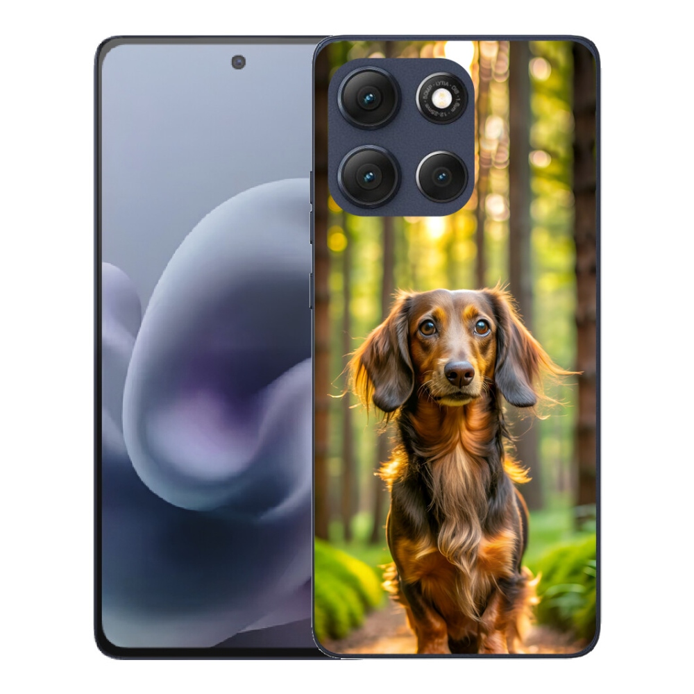 Gelový kryt mmCase na Motorola Moto G86 5G - jezevčík 4