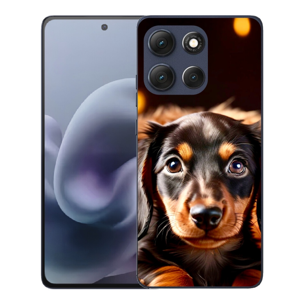 Gelový kryt mmCase na Motorola Moto G86 5G - jezevčík