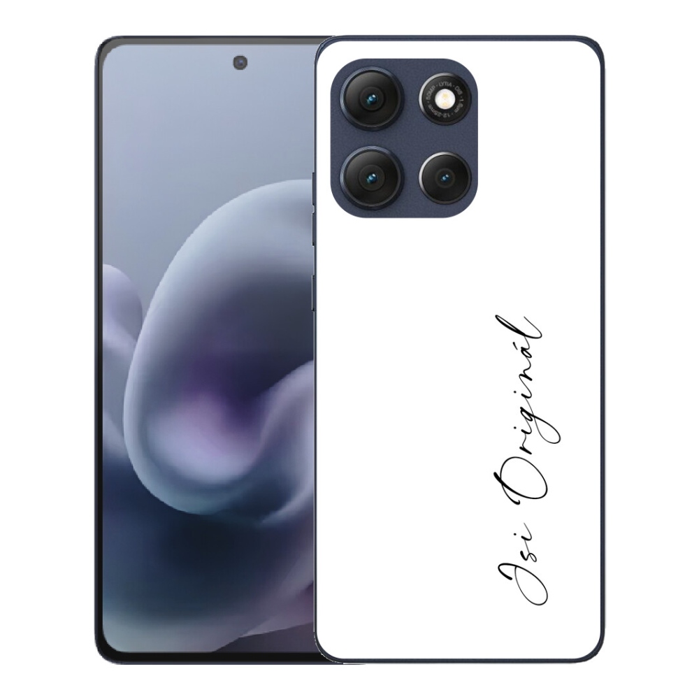 Gelový kryt mmCase na Motorola Moto G86 5G - jsi originál bílé pozadí