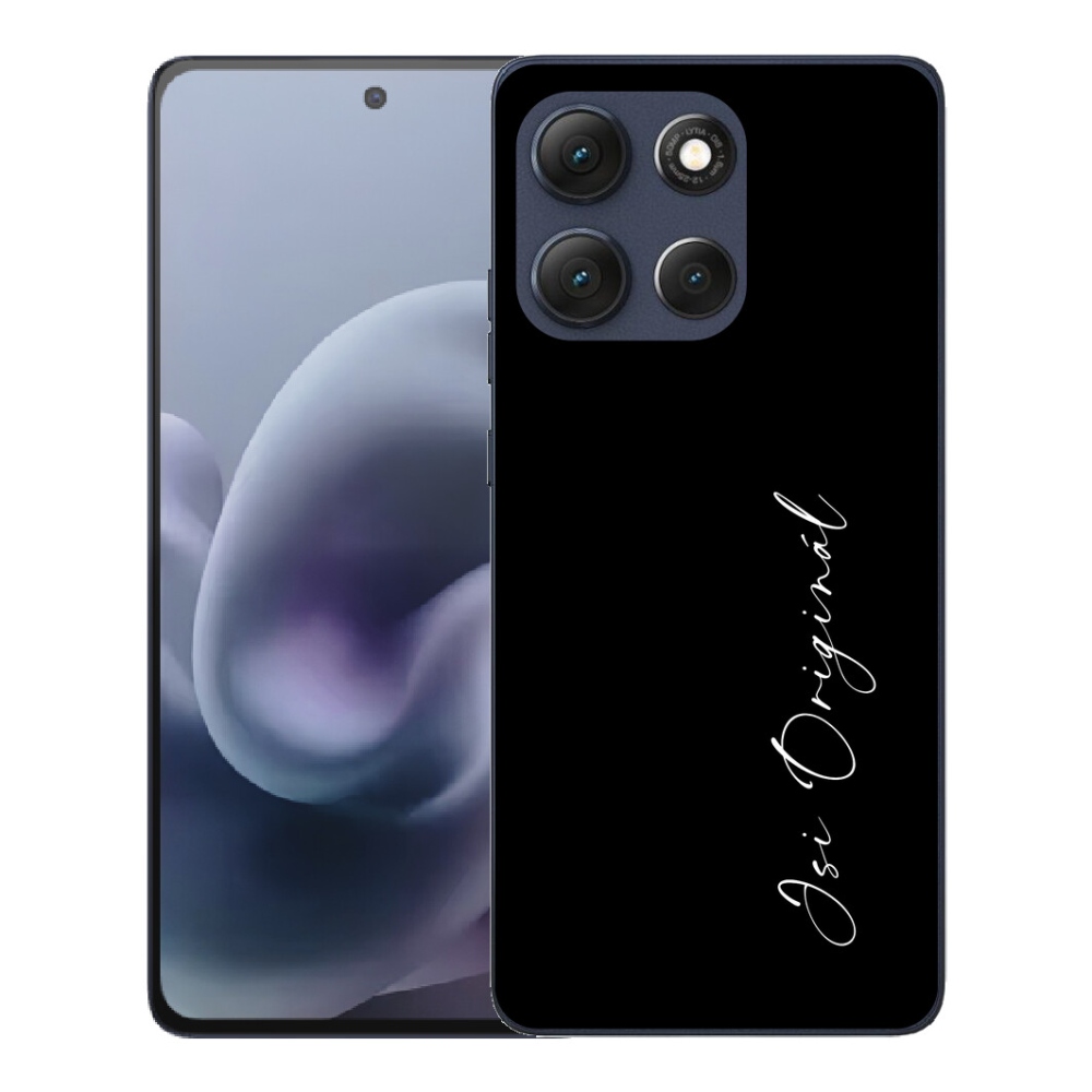 Gelový kryt mmCase na Motorola Moto G86 5G - jsi originál černé pozadí
