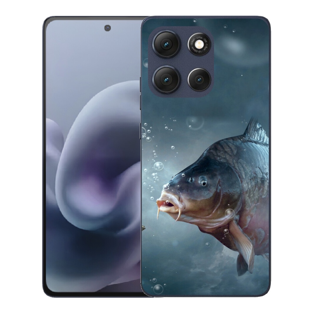Gelový kryt mmCase na Motorola Moto G86 5G - kapr a bublinky