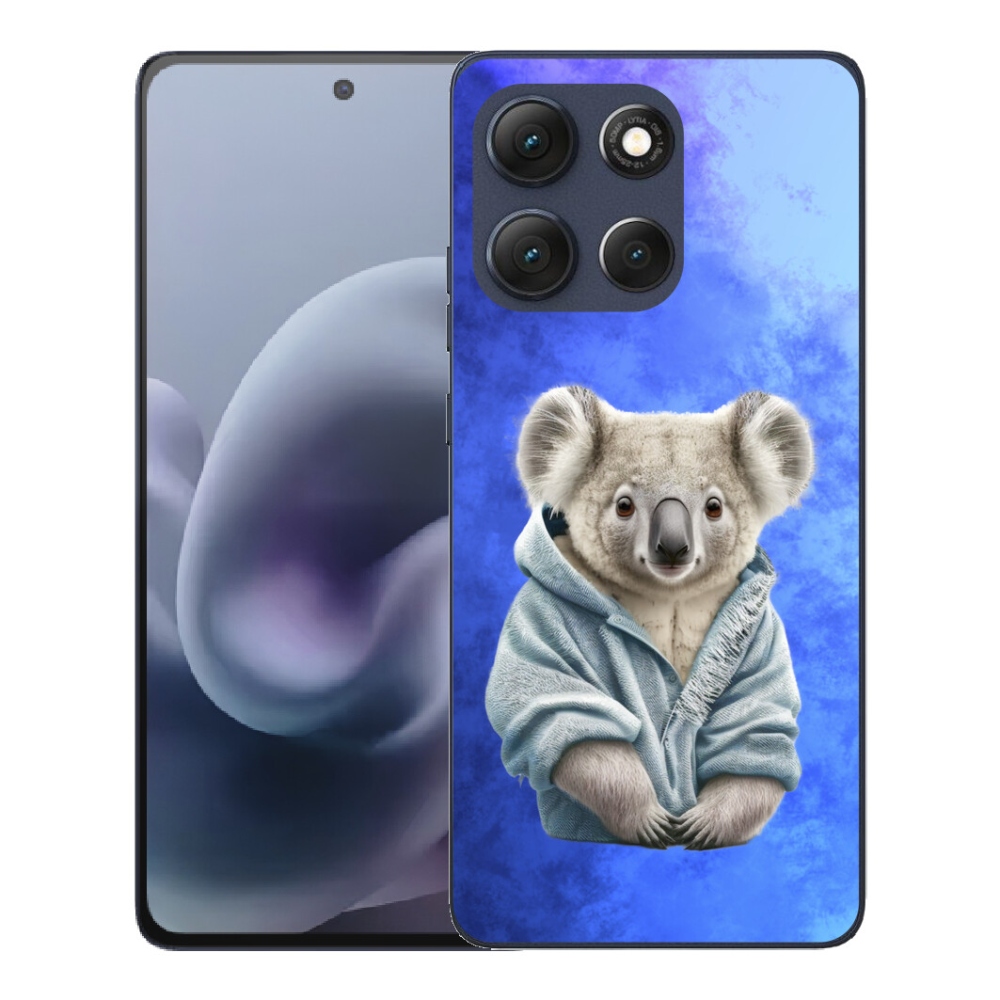Gelový kryt mmCase na Motorola Moto G86 5G - koala ve svetru