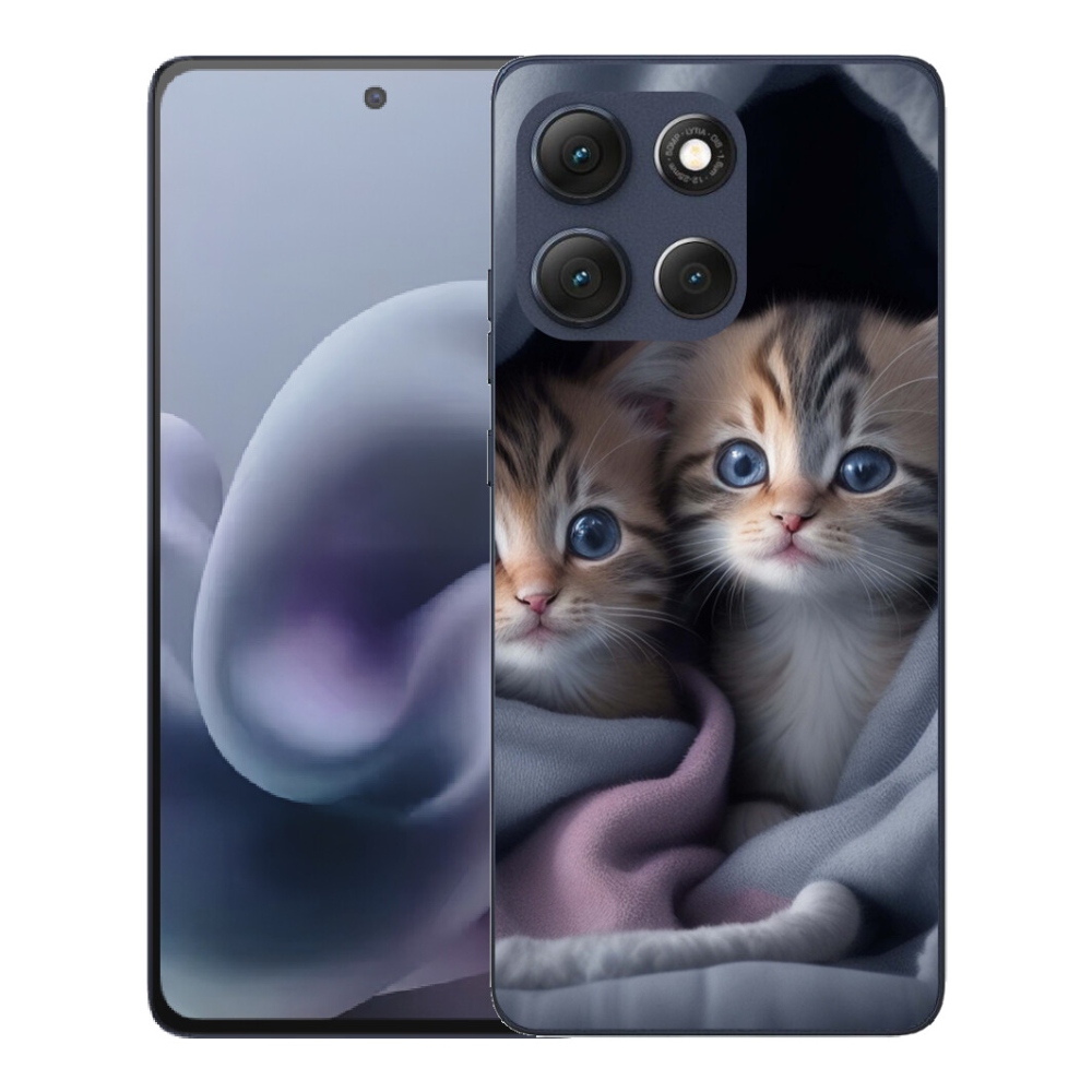 Gelový kryt mmCase na Motorola Moto G86 5G - kočičí duo 2