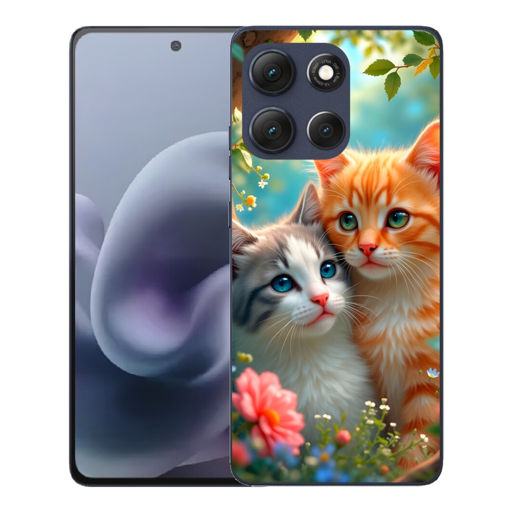 Gelový kryt mmCase na Motorola Moto G86 5G - kočičí láska 2