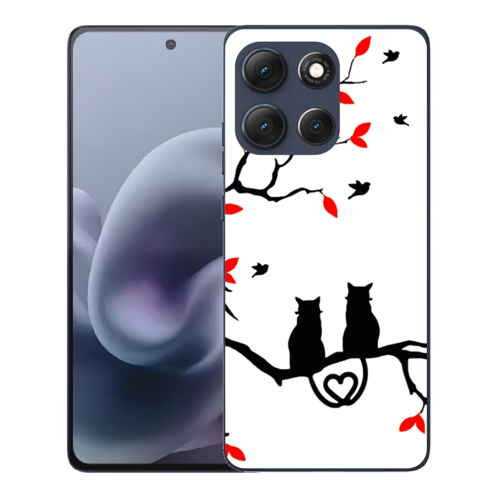 Gelový kryt mmCase na Motorola Moto G86 5G - kočičí láska