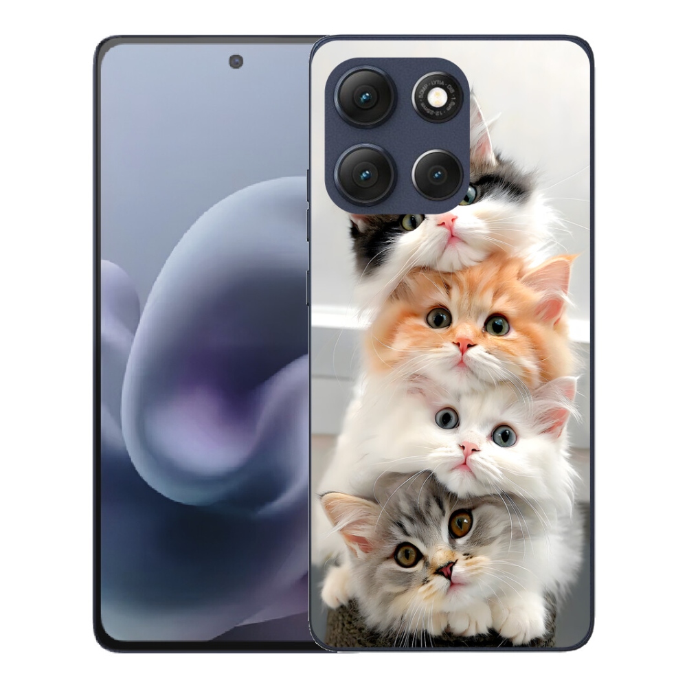 Gelový kryt mmCase na Motorola Moto G86 5G - kočičí parta