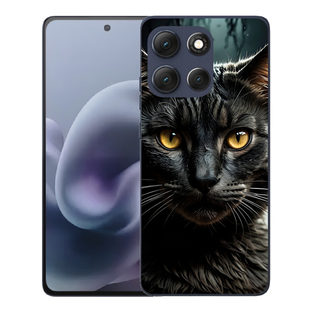 Gelový kryt mmCase na Motorola Moto G86 5G - kočičí pohled 3