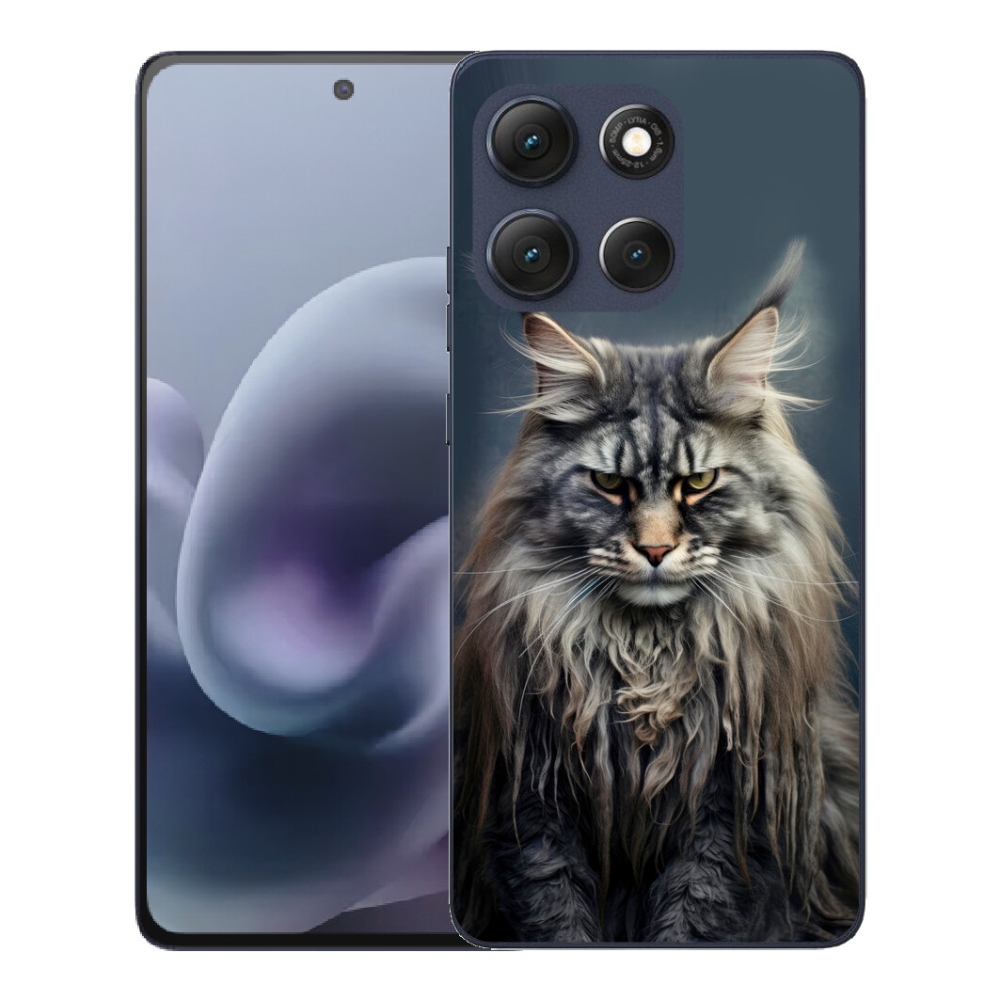 Gelový kryt mmCase na Motorola Moto G86 5G - kočíčí pohled 4
