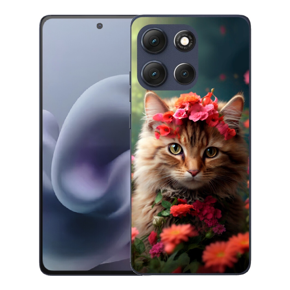 Gelový kryt mmCase na Motorola Moto G86 5G - kočíčí princezna