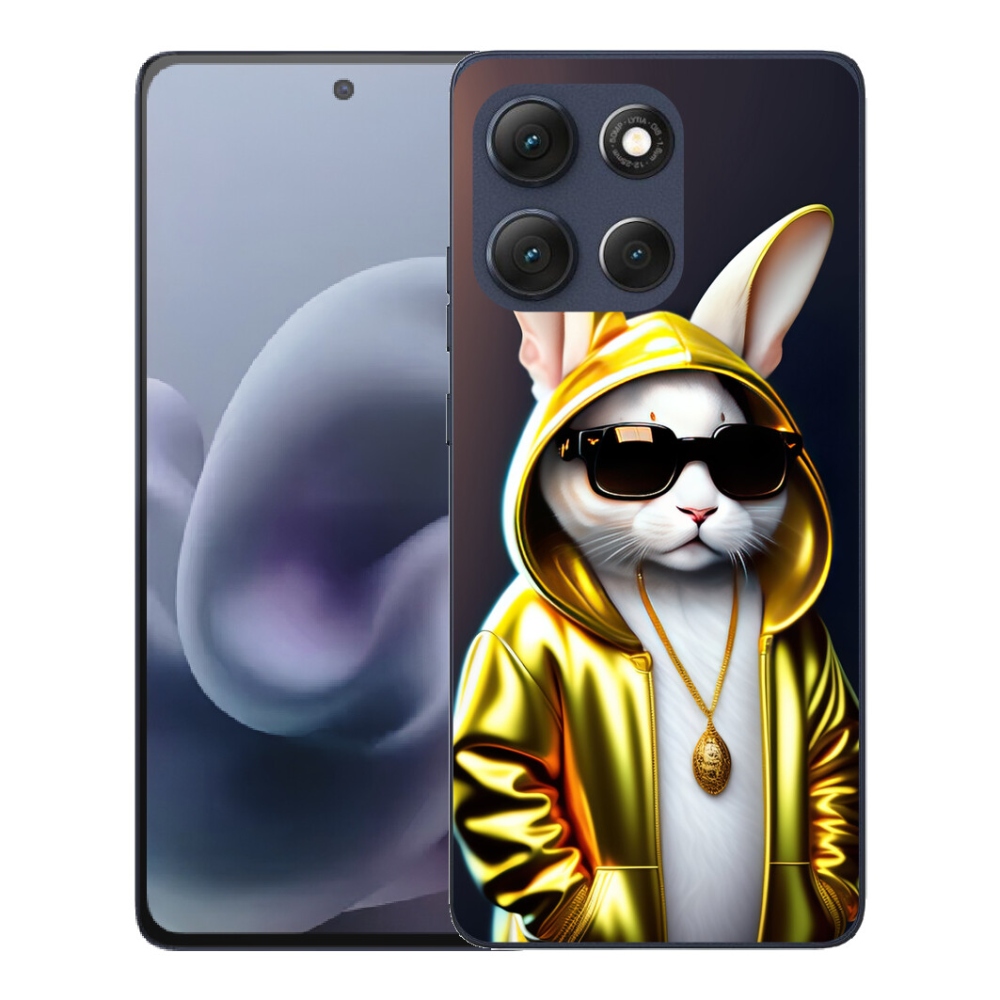 Gelový kryt mmCase na Motorola Moto G86 5G - kočka boss