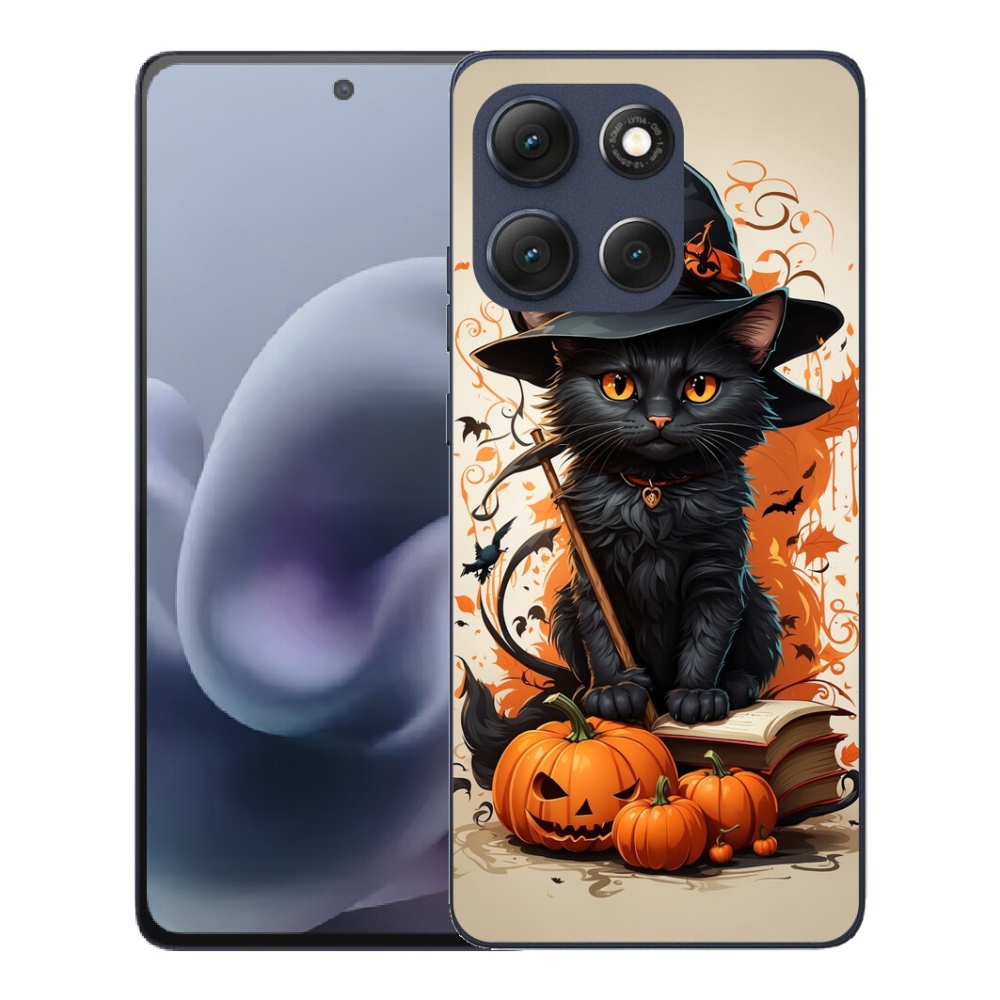 Gelový kryt mmCase na Motorola Moto G86 5G - kocour čaroděj