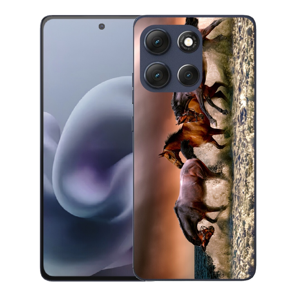 Gelový kryt mmCase na Motorola Moto G86 5G - koně 1