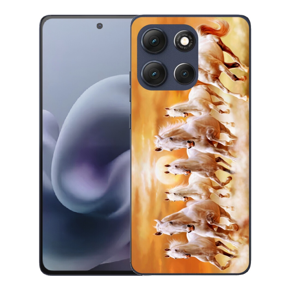 Gelový kryt mmCase na Motorola Moto G86 5G - koně 2