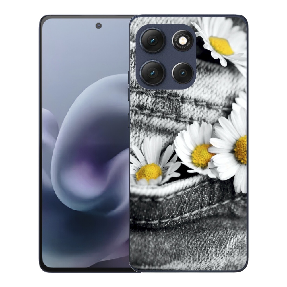 Gelový kryt mmCase na Motorola Moto G86 5G - kopretiny