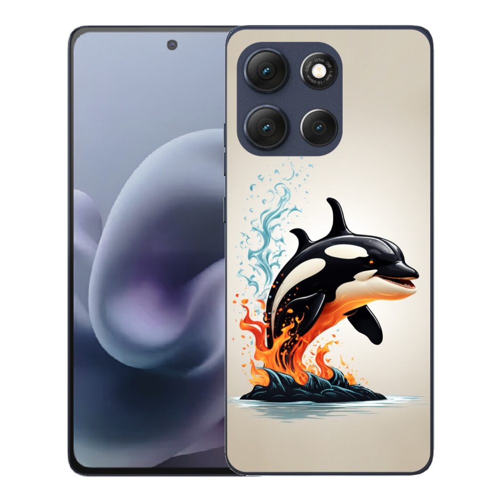 Gelový kryt mmCase na Motorola Moto G86 5G - kosatka