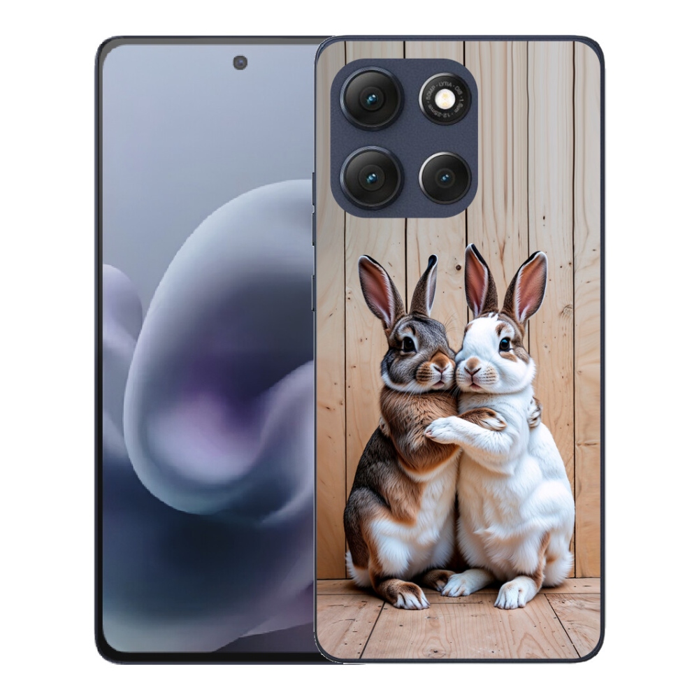 Gelový kryt mmCase na Motorola Moto G86 5G - králičí pár
