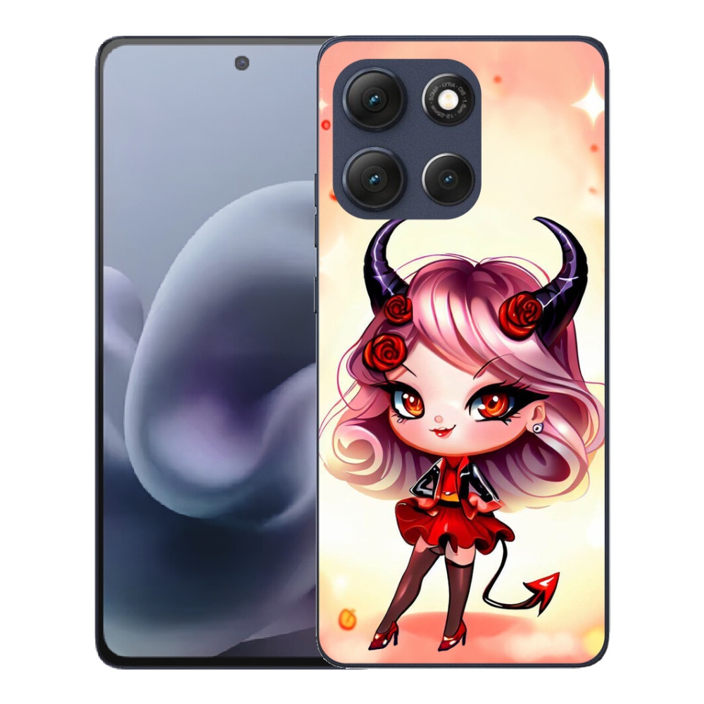 Gelový kryt mmCase na Motorola Moto G86 5G - kreslená čertice