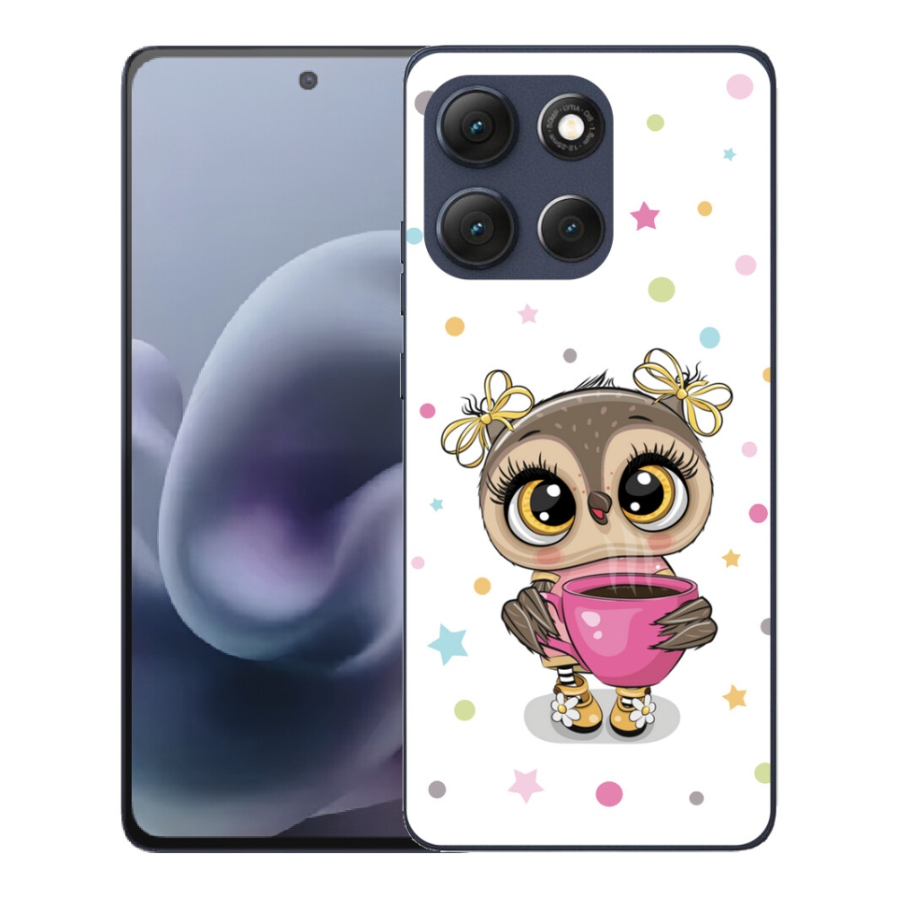 Gelový kryt mmCase na Motorola Moto G86 5G - kreslená sovička