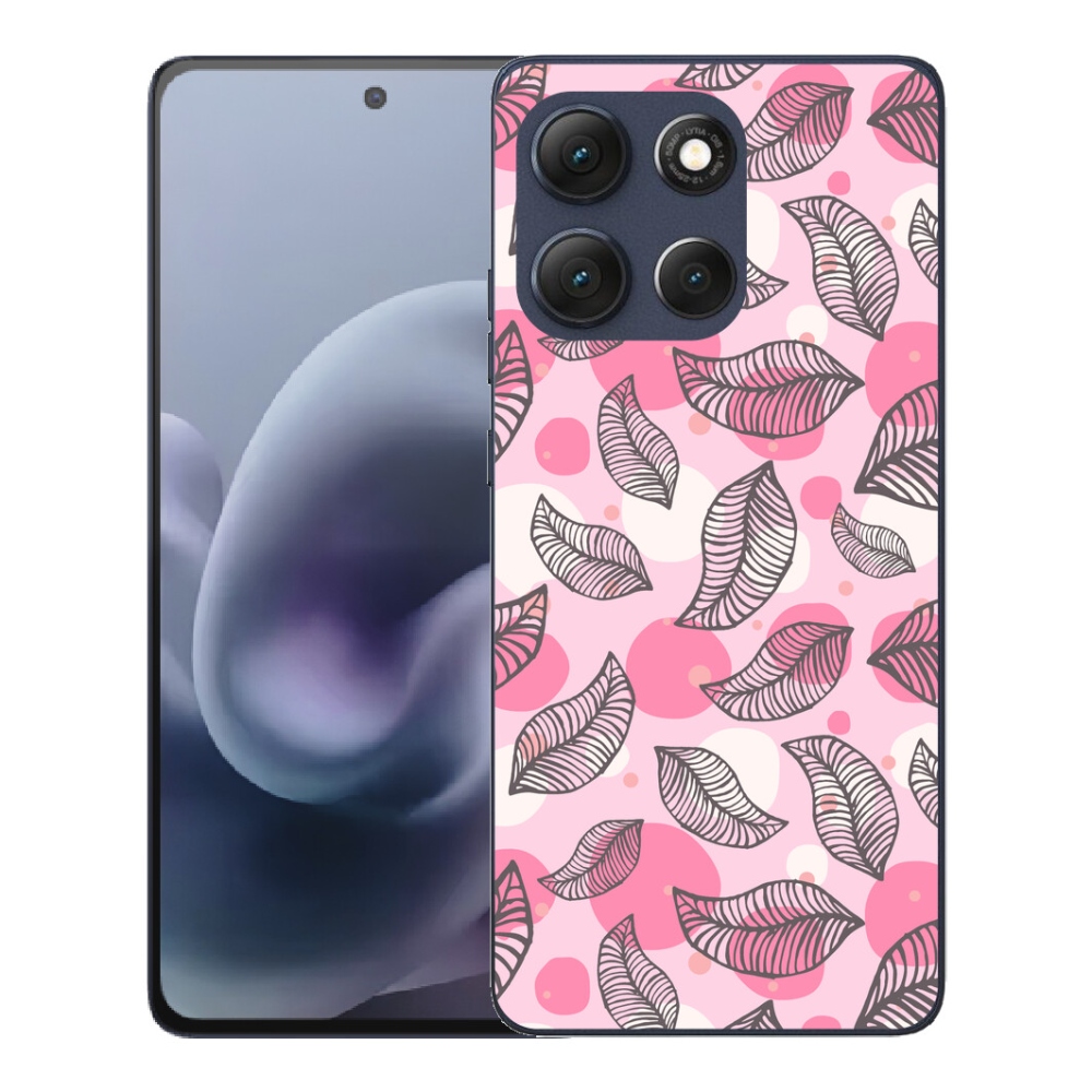 Gelový kryt mmCase na Motorola Moto G86 5G - kreslené padající listy