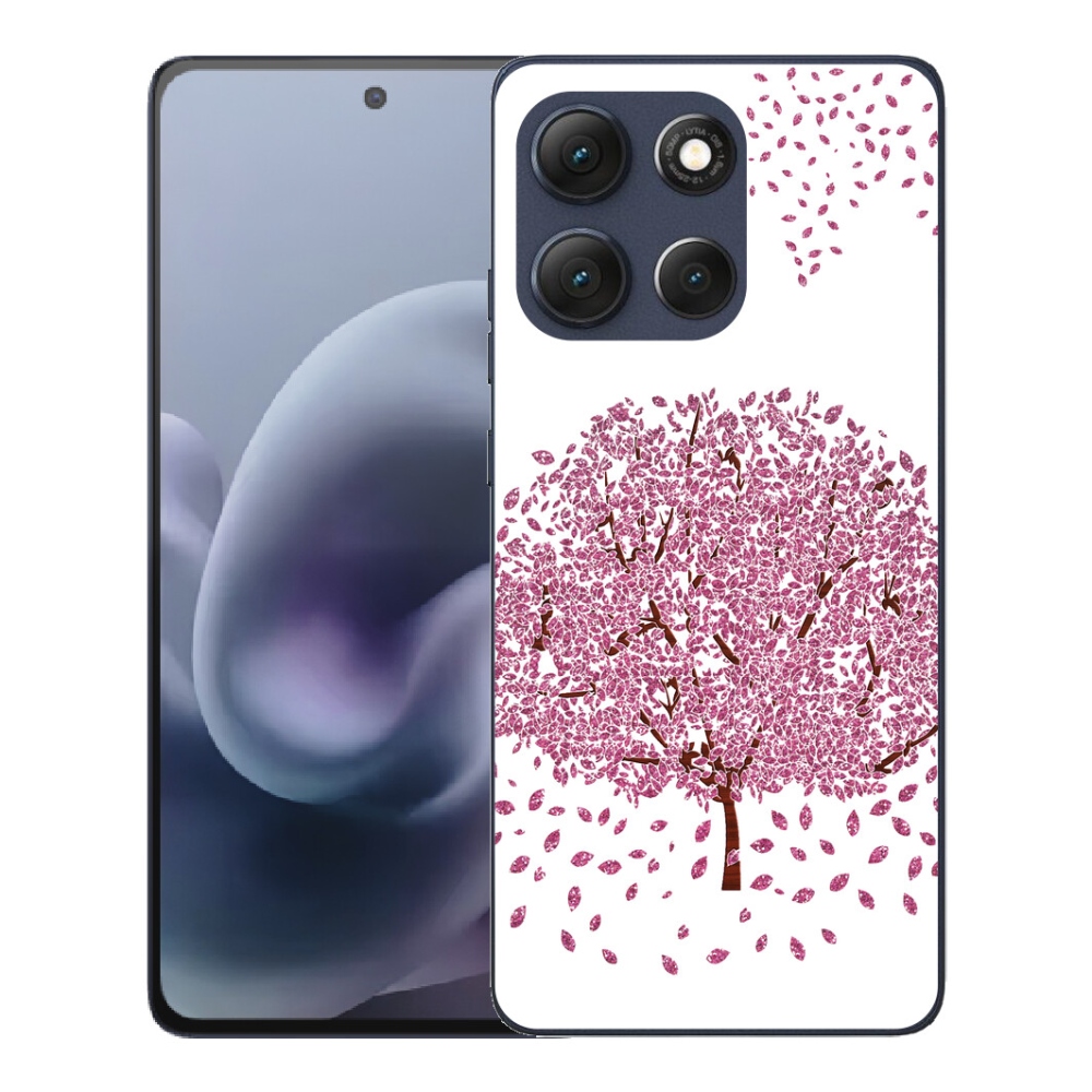 Gelový kryt mmCase na Motorola Moto G86 5G - kreslený strom s listy