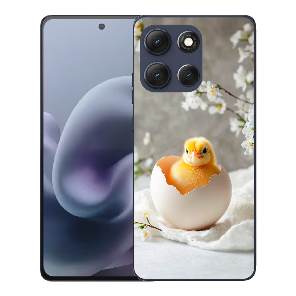 Gelový kryt mmCase na Motorola Moto G86 5G - kuřátko