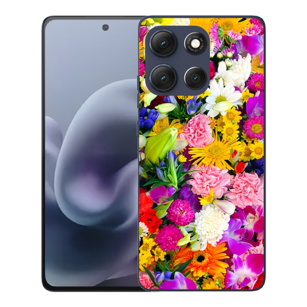 Gelový kryt mmCase na Motorola Moto G86 5G - květiny 12