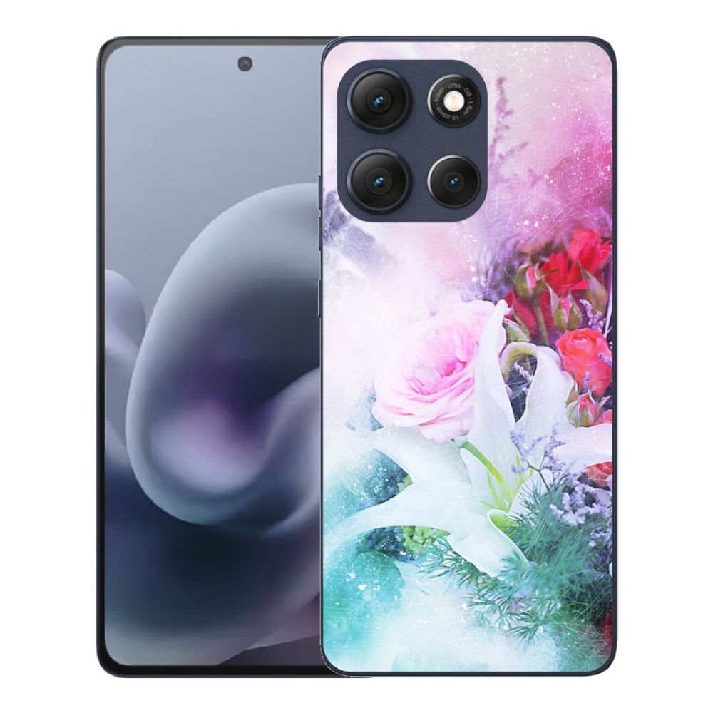 Gelový kryt mmCase na Motorola Moto G86 5G - květiny 4