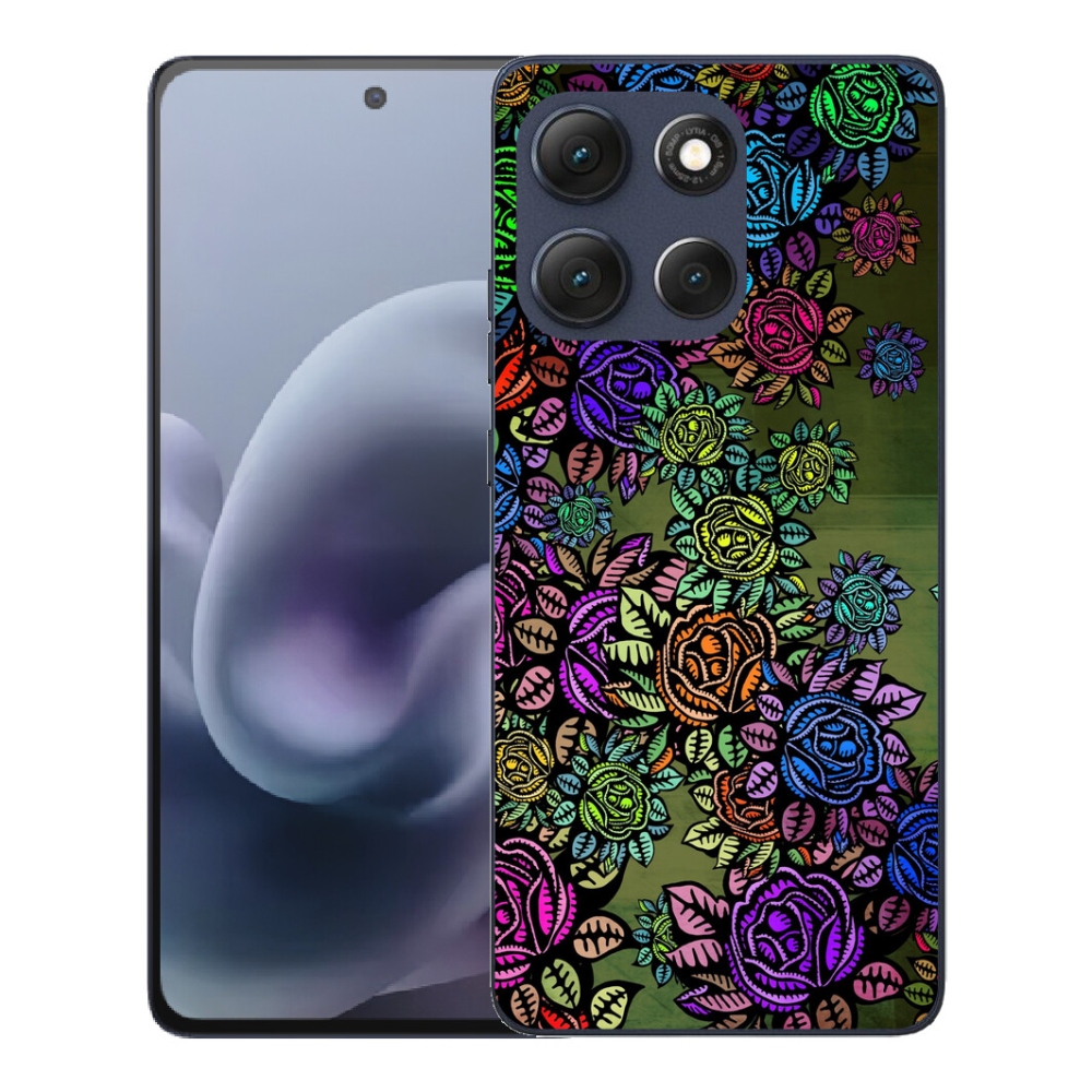 Gelový kryt mmCase na Motorola Moto G86 5G - květiny 6