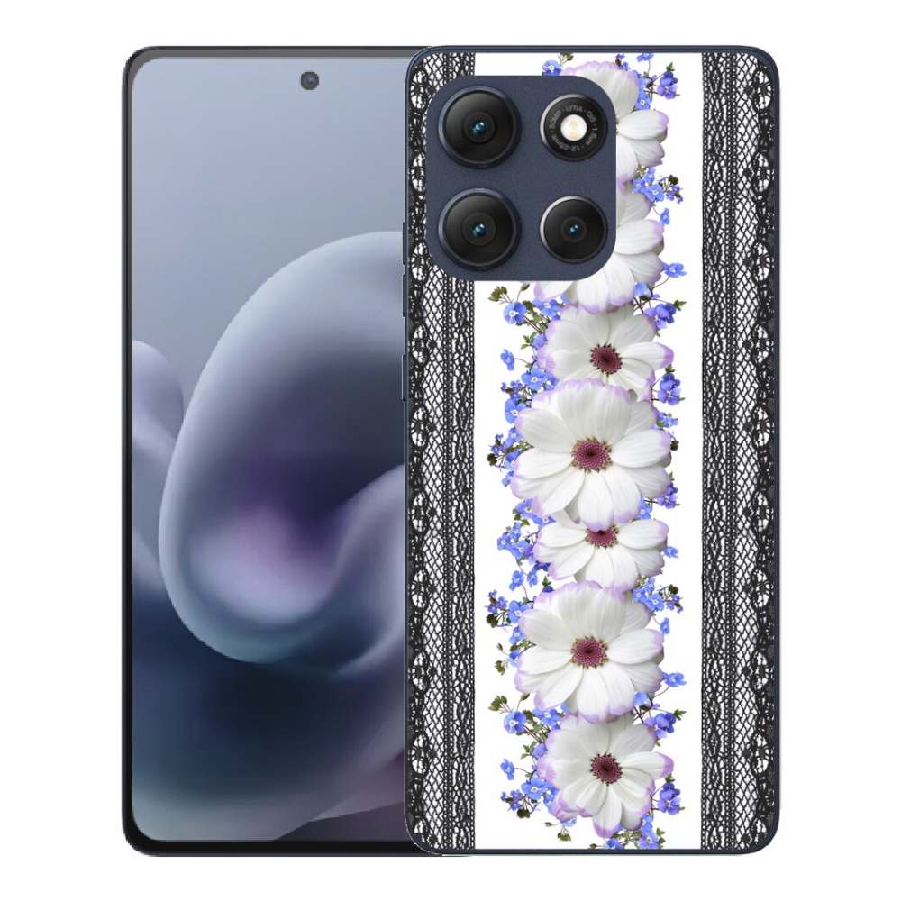 Gelový kryt mmCase na Motorola Moto G86 5G - květiny 8