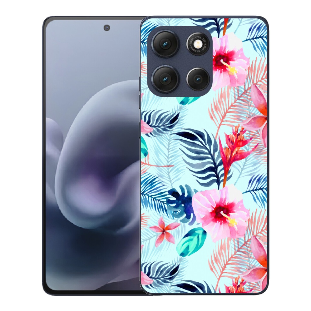 Gelový kryt mmCase na Motorola Moto G86 5G - květiny