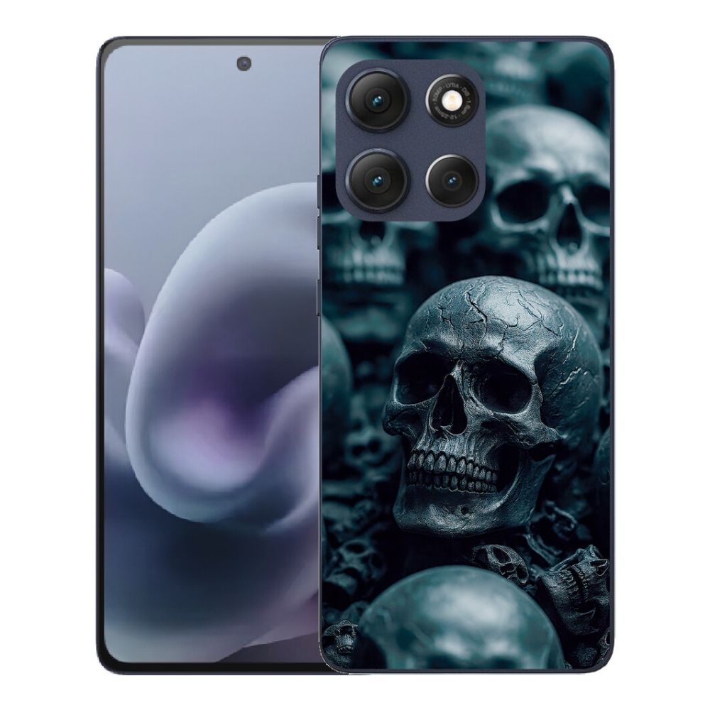 Gelový kryt mmCase na Motorola Moto G86 5G - lebka 2