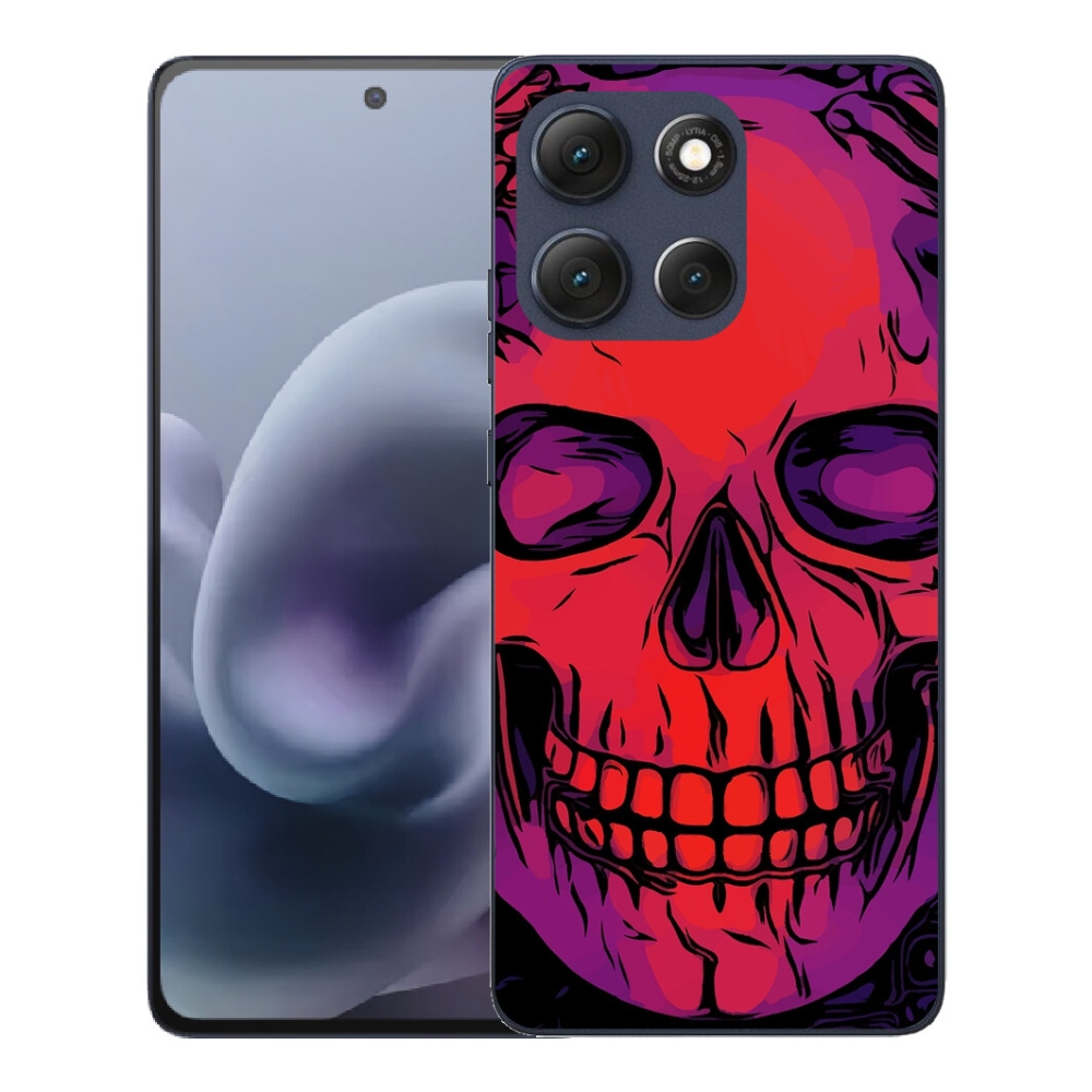 Gelový kryt mmCase na Motorola Moto G86 5G - lebka