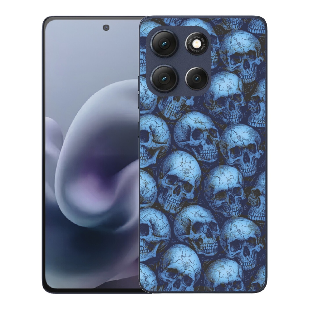Gelový kryt mmCase na Motorola Moto G86 5G - lebky