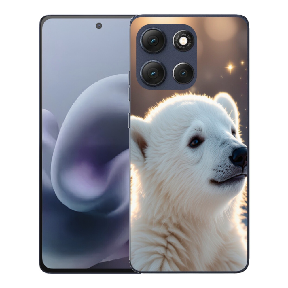 Gelový kryt mmCase na Motorola Moto G86 5G - lední medvěd