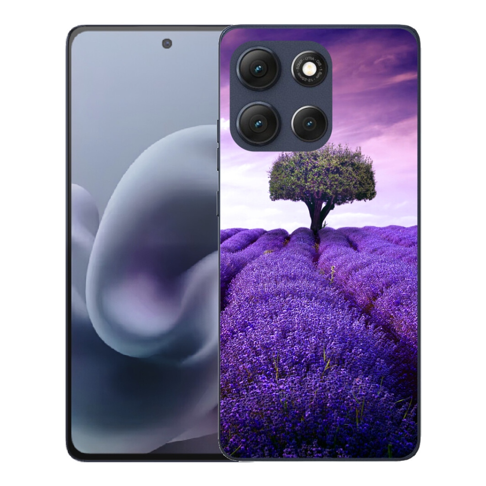 Gelový kryt mmCase na Motorola Moto G86 5G - levandulová louka