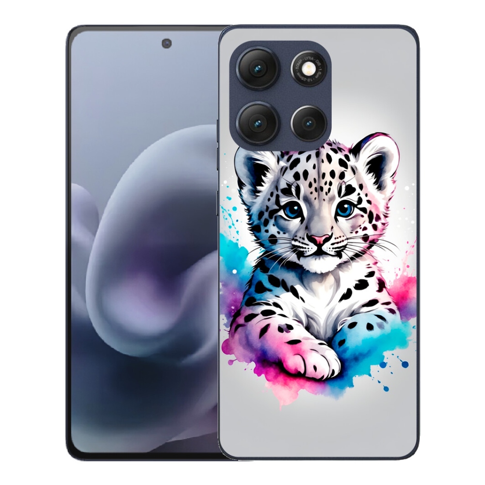Gelový kryt mmCase na Motorola Moto G86 5G - levhartí mládě
