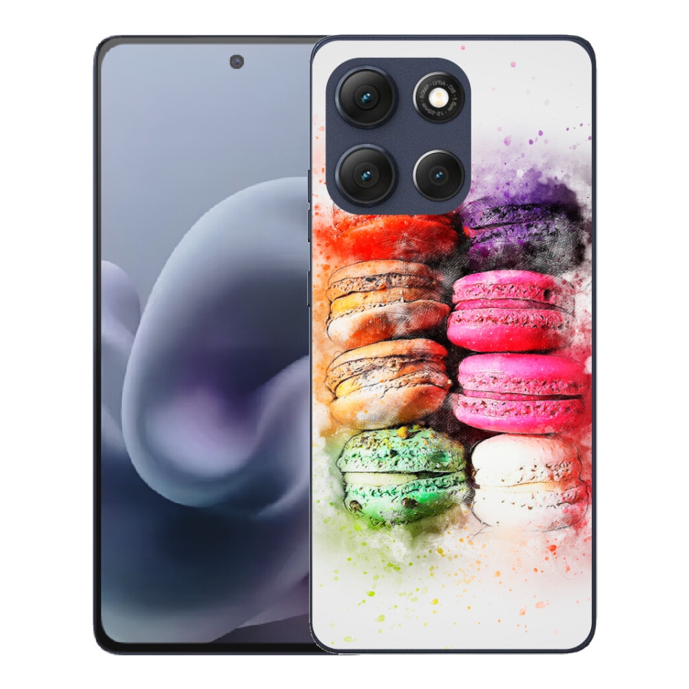 Gelový kryt mmCase na Motorola Moto G86 5G - makrónky