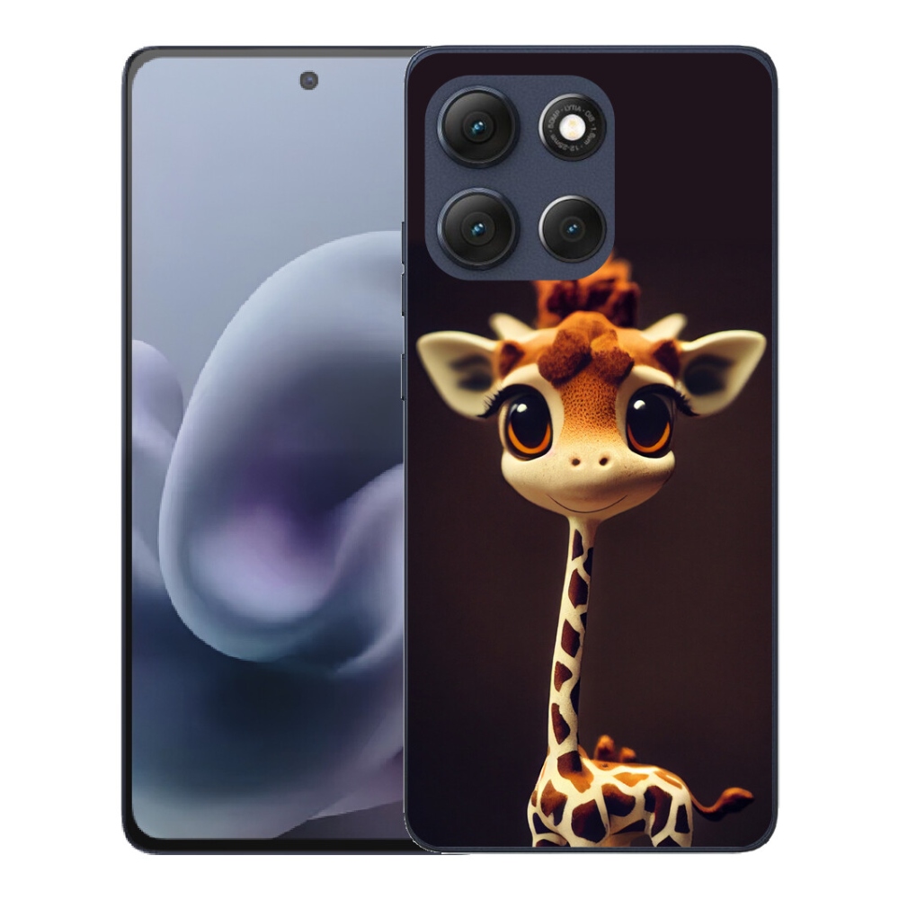Gelový kryt mmCase na Motorola Moto G86 5G - malá žirafa
