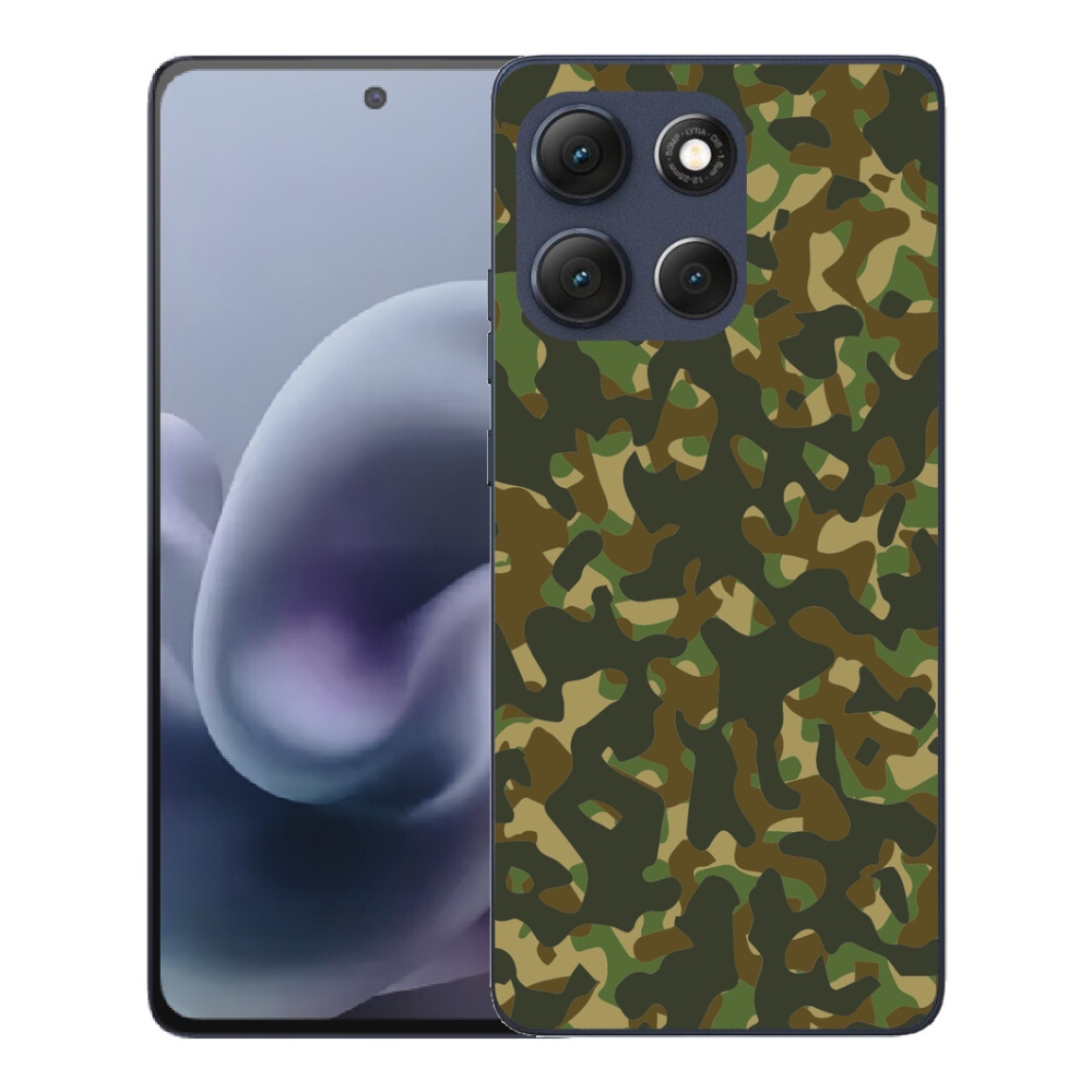 Gelový kryt mmCase na Motorola Moto G86 5G - maskáčový vzor 1