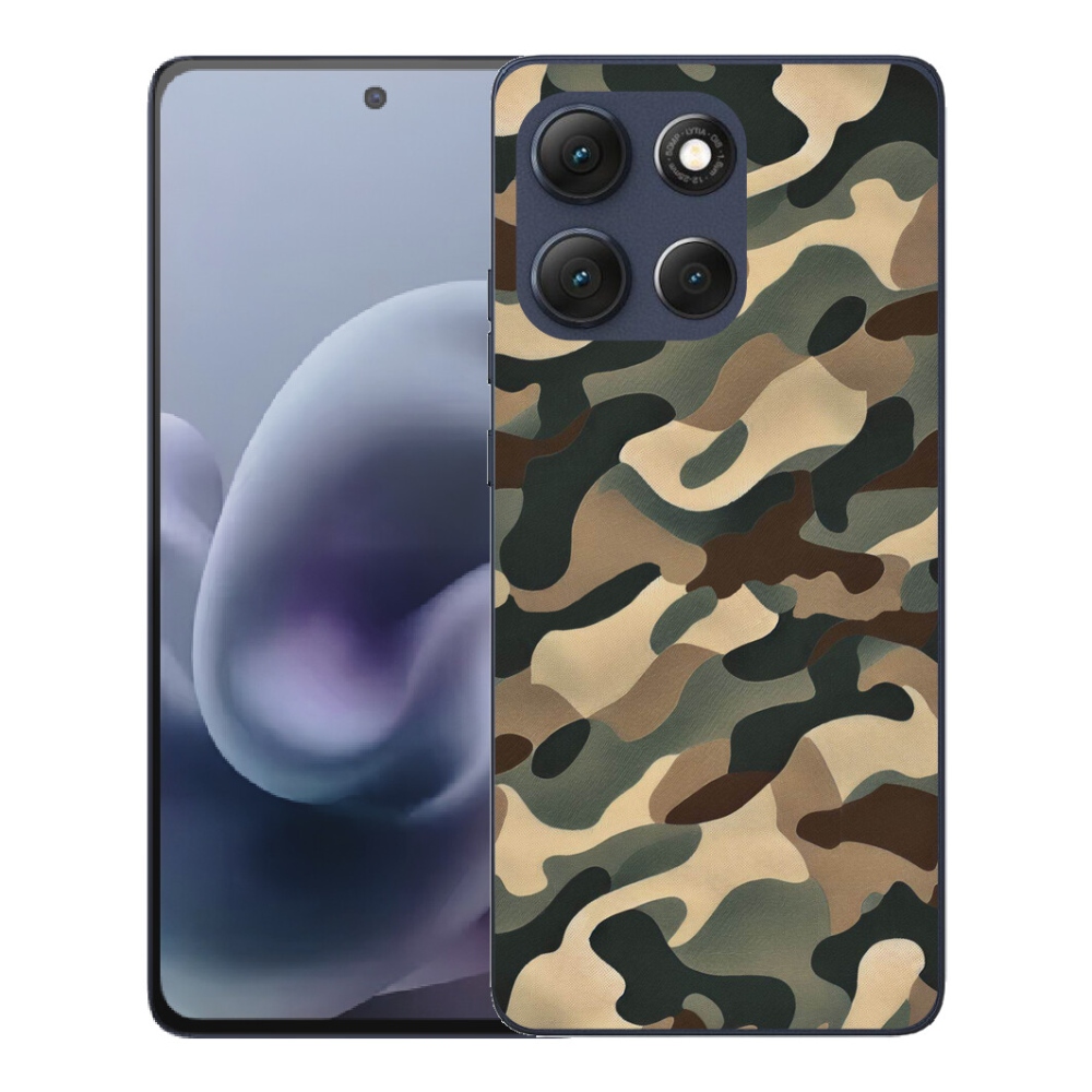 Gelový kryt mmCase na Motorola Moto G86 5G - maskáčový vzor 11