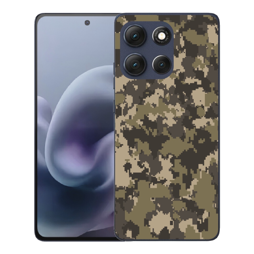 Gelový kryt mmCase na Motorola Moto G86 5G - maskáčový vzor 12
