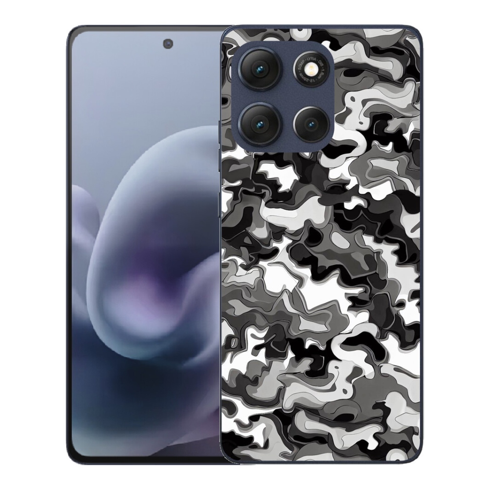 Gelový kryt mmCase na Motorola Moto G86 5G - maskáčový vzor 3