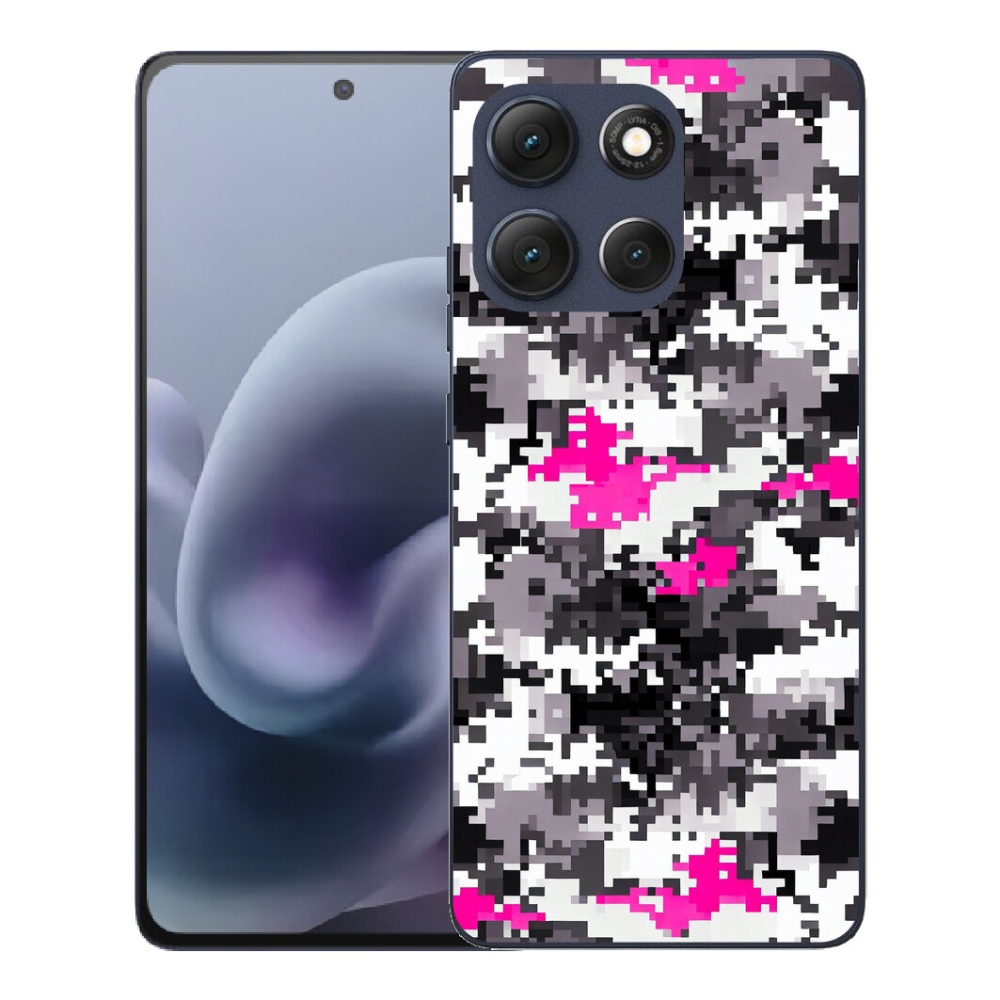 Gelový kryt mmCase na Motorola Moto G86 5G - maskáčový vzor 4