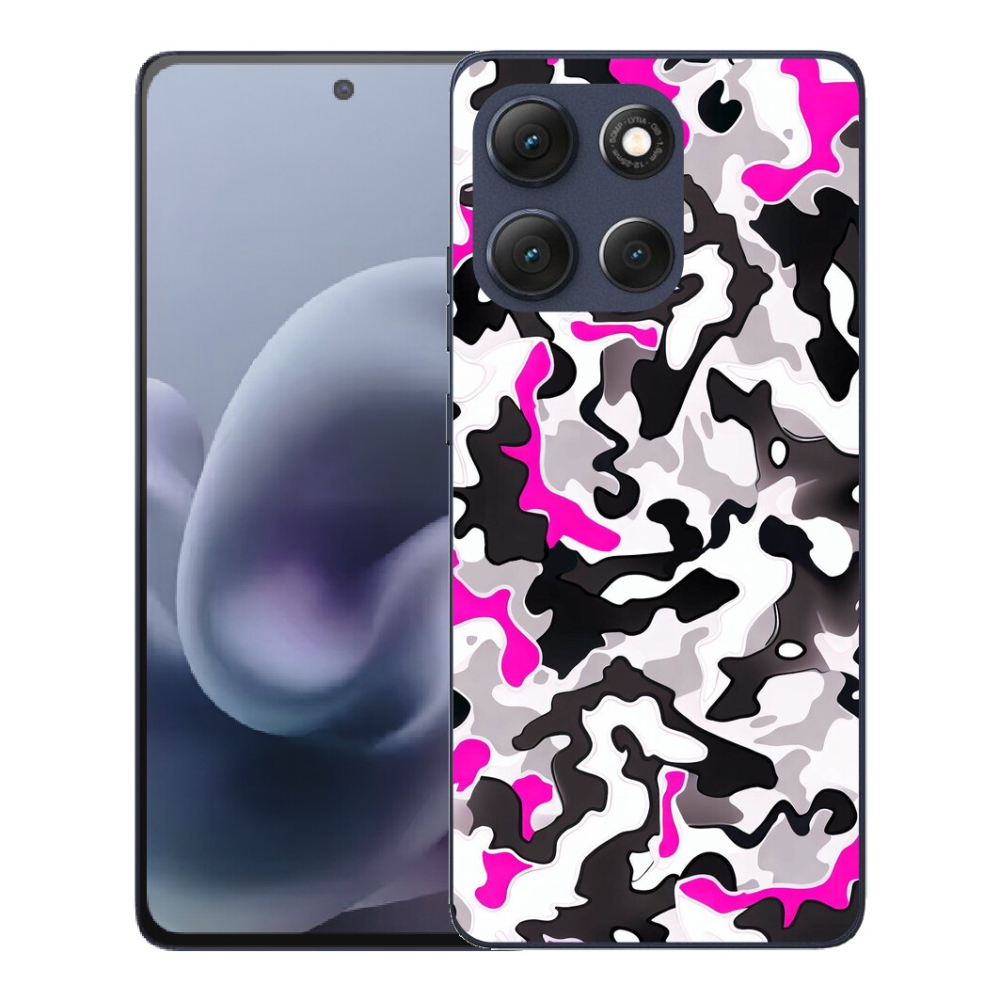Gelový kryt mmCase na Motorola Moto G86 5G - maskáčový vzor 5