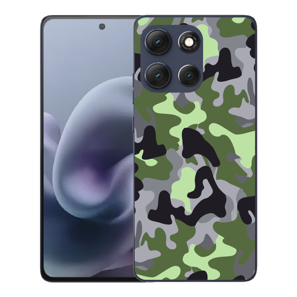 Gelový kryt mmCase na Motorola Moto G86 5G - maskáčový vzor 7