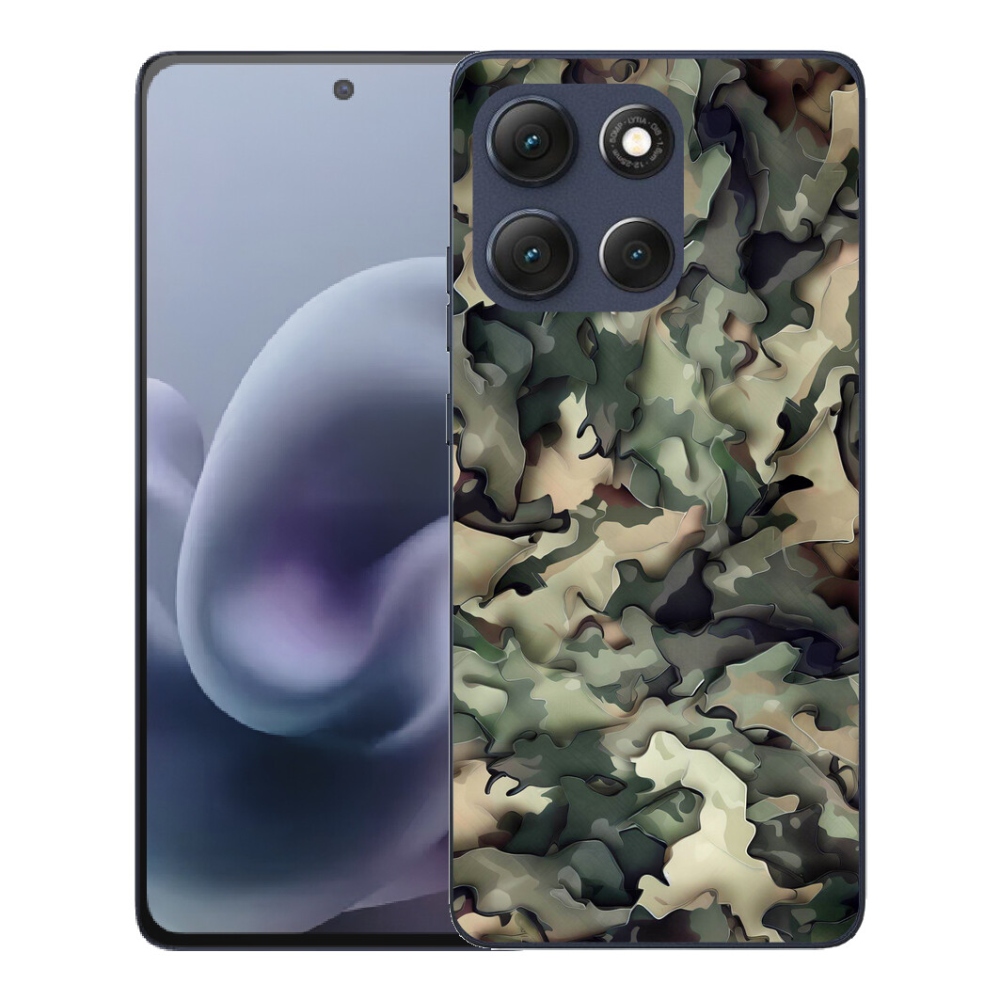 Gelový kryt mmCase na Motorola Moto G86 5G - maskáčový vzor 9