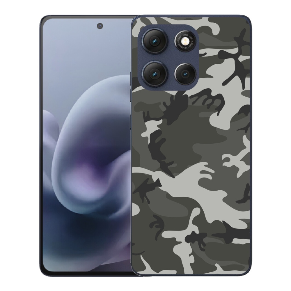 Gelový kryt mmCase na Motorola Moto G86 5G - maskáčový vzor