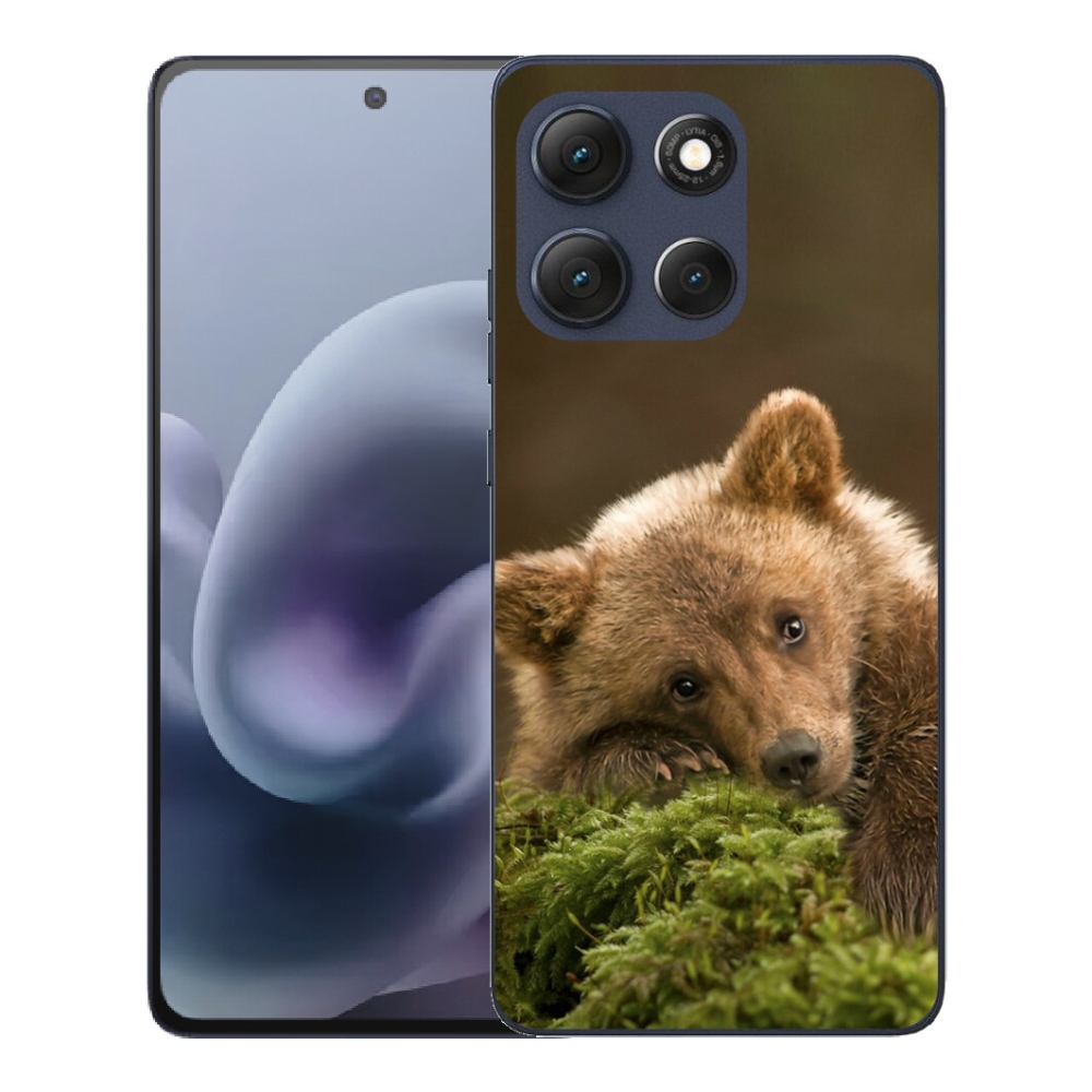 Gelový kryt mmCase na Motorola Moto G86 5G - medvěd