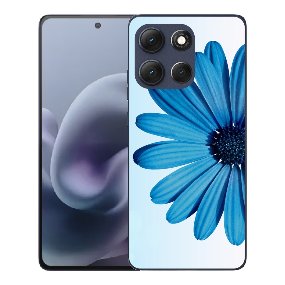 Gelový kryt mmCase na Motorola Moto G86 5G - modrá kopretina