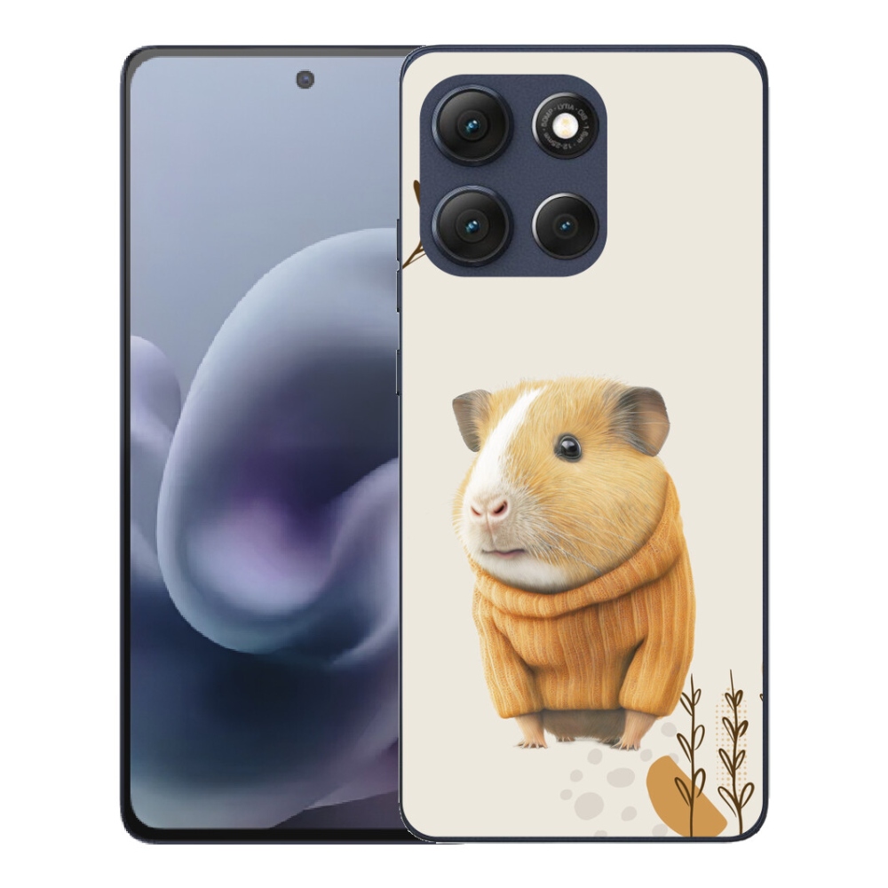 Gelový kryt mmCase na Motorola Moto G86 5G - morče ve svetru